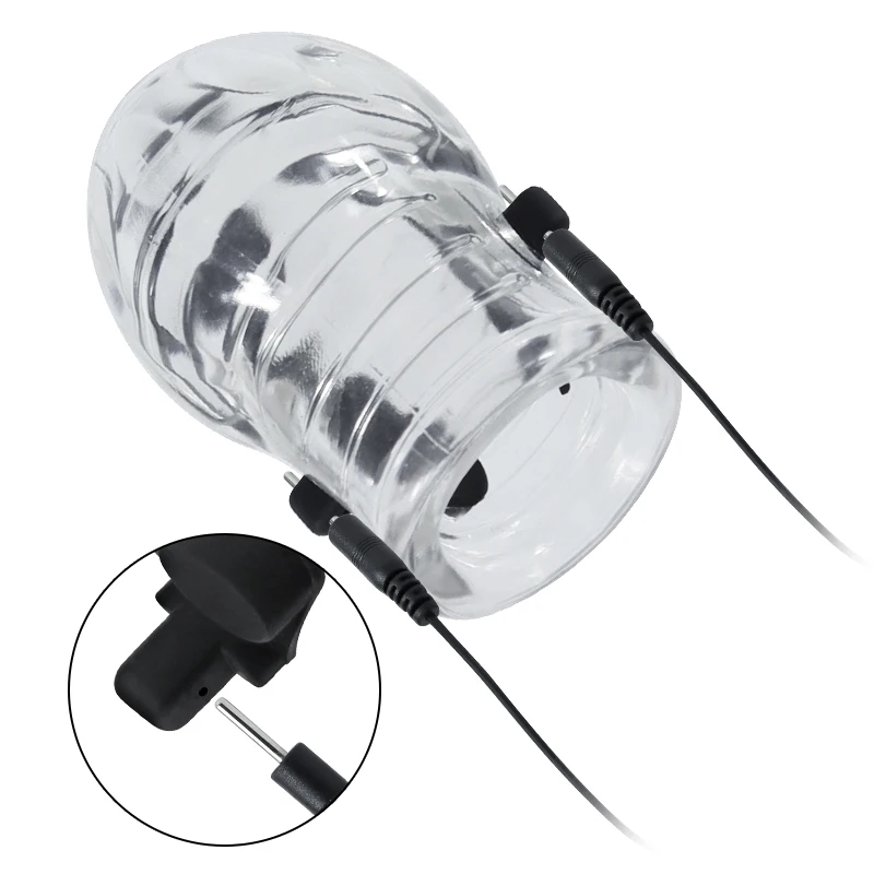 Electro Shock Sex Toys Penis Sleeve Trainer