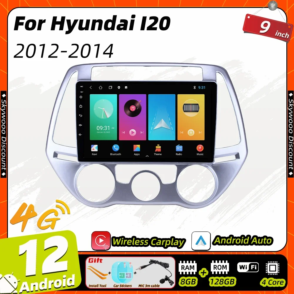 

Автомагнитола для Hyundai I20 2012-2014, 2 Din, Android, Gps-навигация, радио, Автомобильный мультимедийный видеоплеер