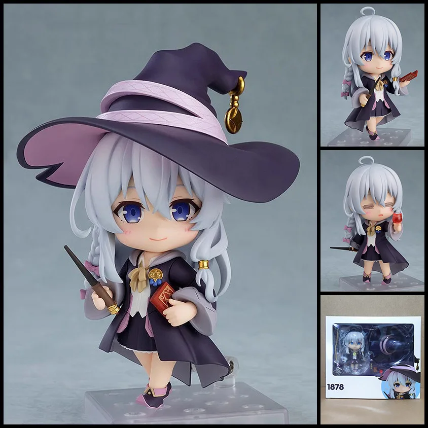 Elaina Wandering Witch Interchangeable Face Action Figure Collectible Ornament