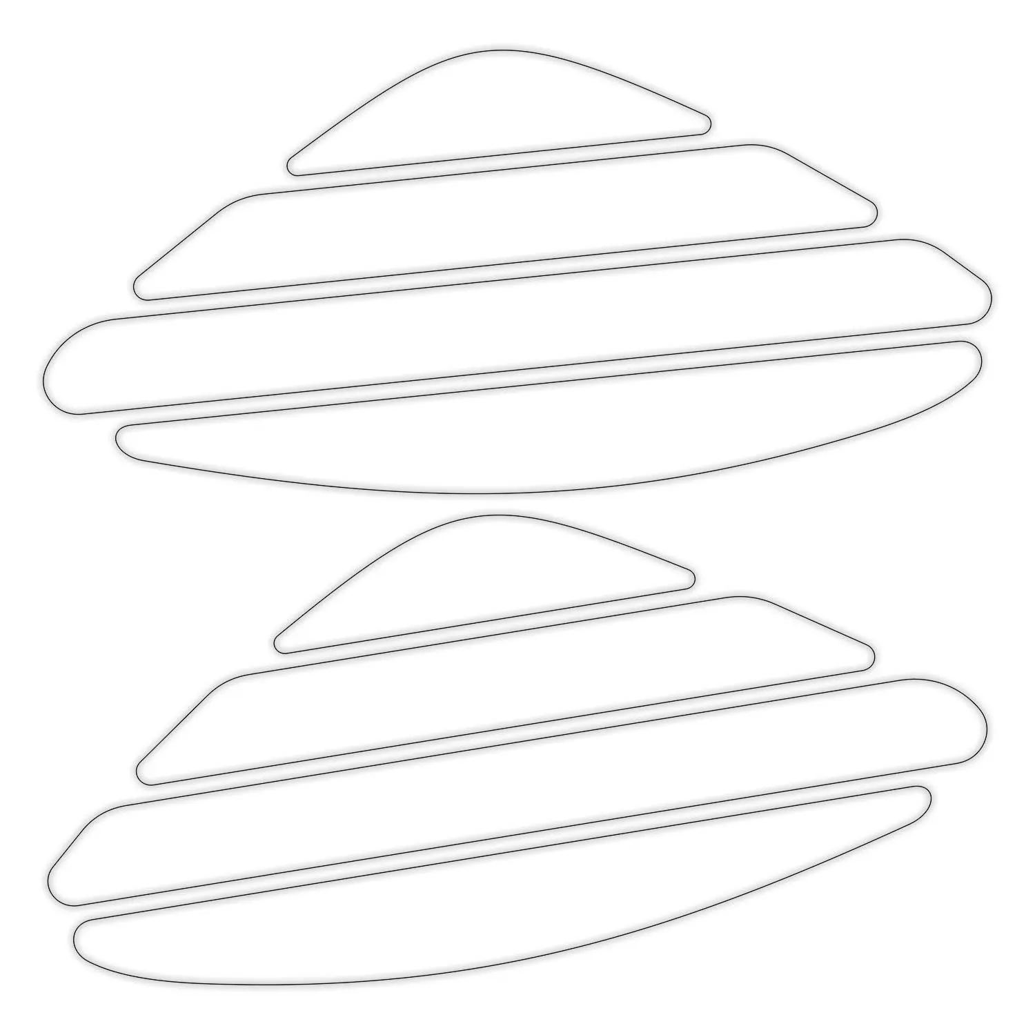 

GP Kompozit Universal Side Strip Sticker Pad Transparent Tank Pad Designing Motorcycle Accessory