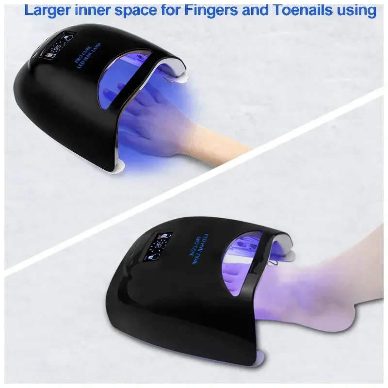 Nail Dryer LED Nail Lamp UV Lamp for Curing All Gel Nail Polish Manicure Professional Portable Wireless Nail Art Light 6