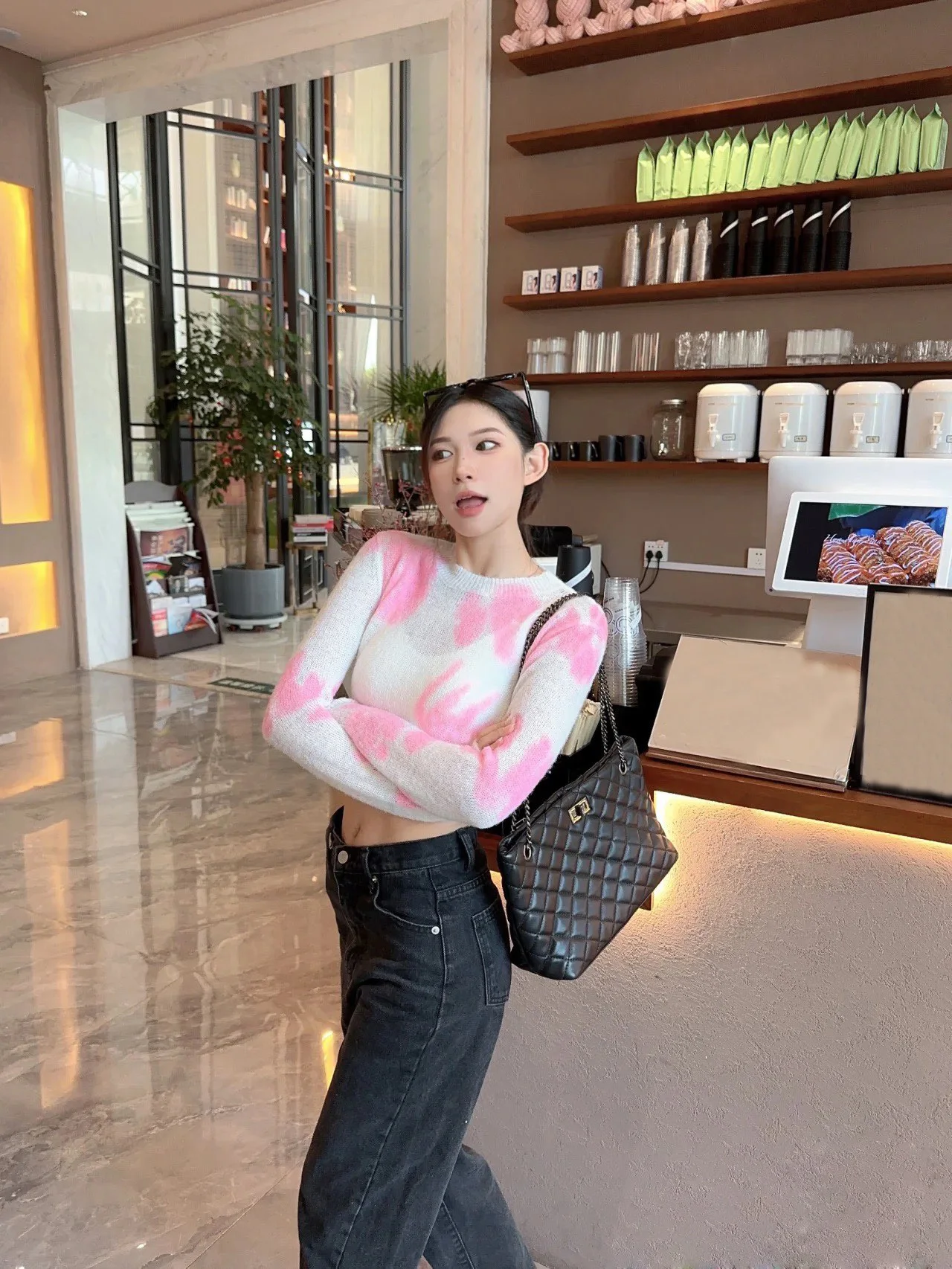 

Women's Clothing Fashion short ultra-high color cloud knitted sweater 168