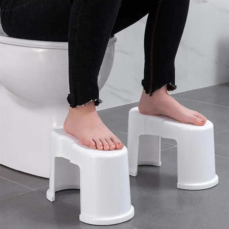 Portable Toilet Footstool Bathroom Plastic AntiSlip Kids Potty Stools Furniture Home Bathrooms Chairs Sturdy LoadBearing Gifts