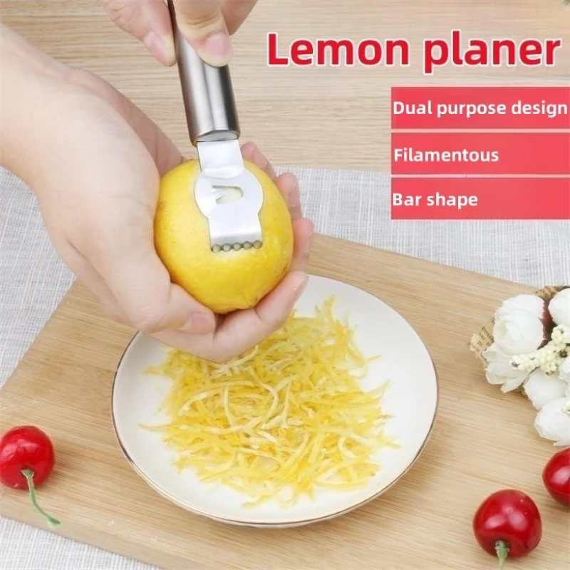 1pcs Stainless Steel Lemon Peeler Orange Fruit Citrus Zester Peeler Kitchen  Bar Craft Stainless Steel Knife Peeling Tools - AliExpress