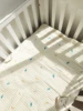 Newborn baby embroidered cotton breathable napping pad folding portable mattress 2