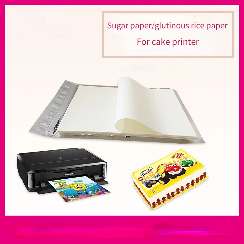 A4 Glutinous Rice Paper 19*27cm Cake Photo Transfer Paper Decoration Tools  Fondant Paper 3D Hand-painted Digital Icing Paper - AliExpress