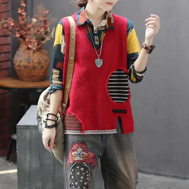 Рисунок 4 - Женский вязаный пуловер без рукавов