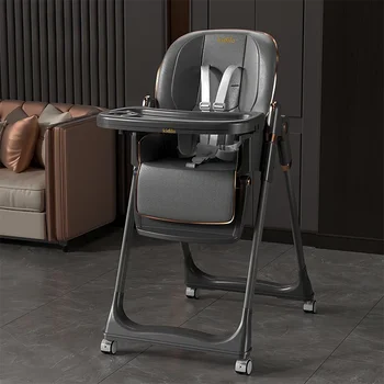 Seggiolone per Bambini, Tavolo da Pranzo per Bambini, Regolabile per Sedersi e Dormire, Pieghevole con un Solo Click, Sedia-Tavolo Multifunzionale