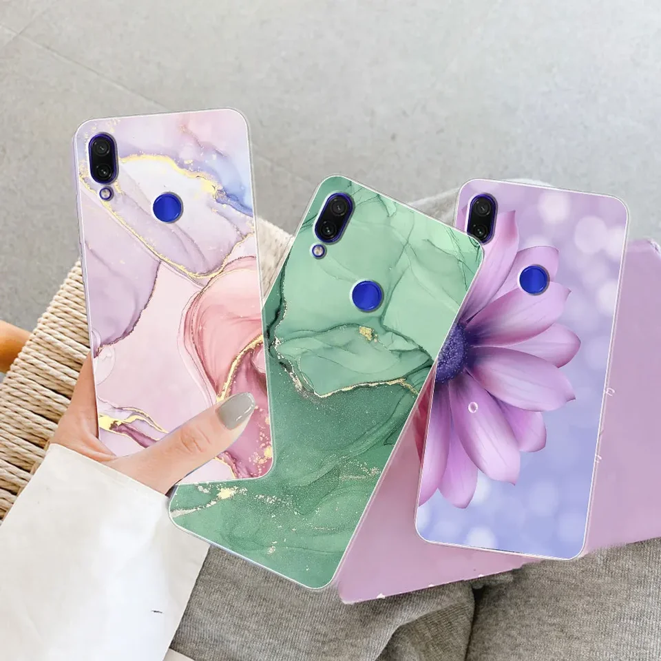 Young & Ming Cover Compatible per Xiaomi Redmi Note 8 PRO, (3 Pack) Morbido Trasparente Silicone Custodie Protettivo TPU Gel Case, Amore