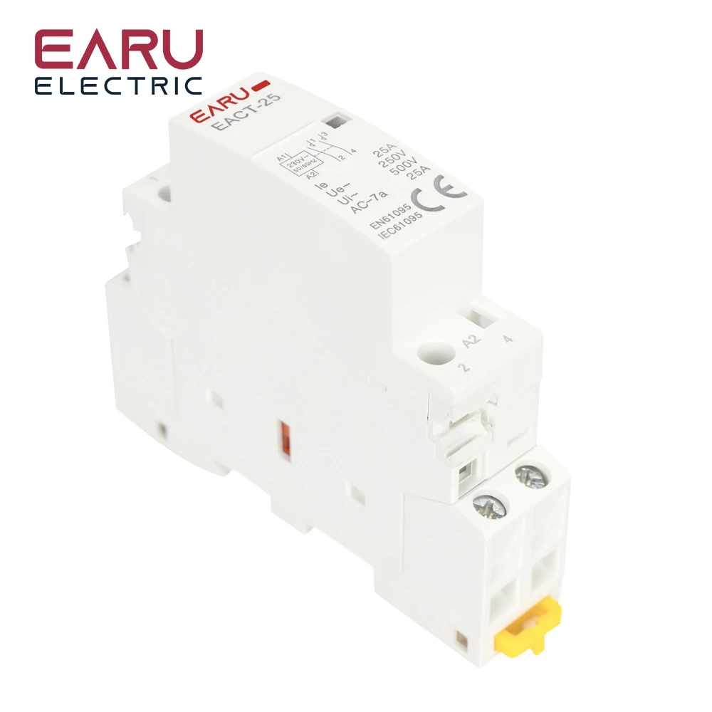 2P 16A 20A 25A 1NO 1NC 2NO 2NC AC 220V 230V 50/60Hz Din Rail Mounted Household