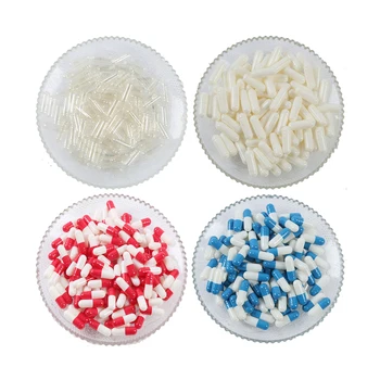 Commercio all'ingrosso di tutte le dimensioni 10000 capsule di gelatina vuote Kosher Halal certificate unite capsule di gelatina dure cave separate