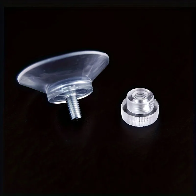 2pcs/6pcs Unbeatable Suction Cup Glass Pads - Hook-Free Design - Ideal for Smooth Surfaces Like Glass, Mirrors, and More