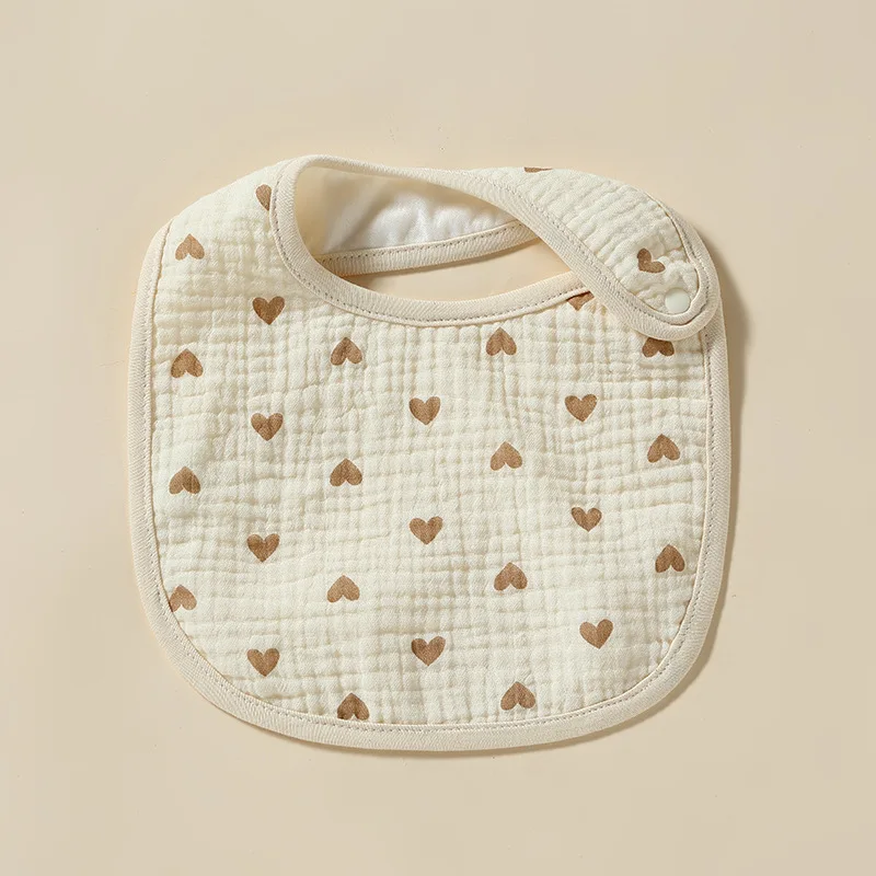 New Waterproof Cotton Baby Bibs Infants Cute Cartoon Print Feeding Saliva Towel Newborn Toddler Soft Burp Cloth For Kid Bib 6
