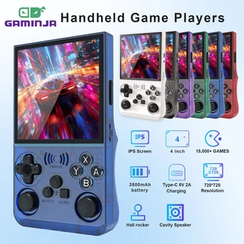 GAMINJA ANS13 Console per videogiochi portatile retrò 15000+ giochi Console da gioco tascabile portatile con schermo IPS da 4,0 pollici Linux integrato 1