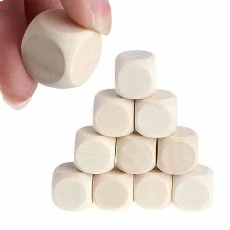 

10 шт., детские деревянные игральные кости, 1,2-3 см