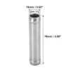 UXCELL 76mm Length Intercooler Pipe Aluminum Alloy Hose Joint Pipe Set with 2 Clamps OD 16mm-102mm 0 Degree Straight 3