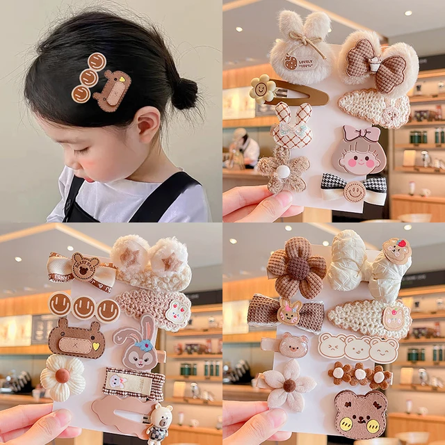 Pinzas Para El Pelo De Dibujos Animados Para Niña, Pasadores, Horquillas,  Accesorios Para El Cabello Para Niña, 4/8 Piezas/set - Clip De Pelo -  AliExpress