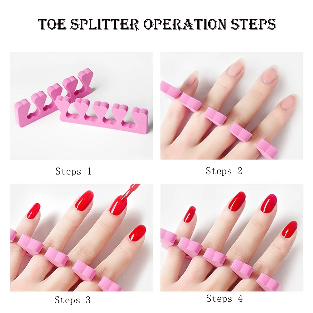 Toe Separator Nail Polish Divider Pedicure Tools Manicure Foam UV Gel Protector