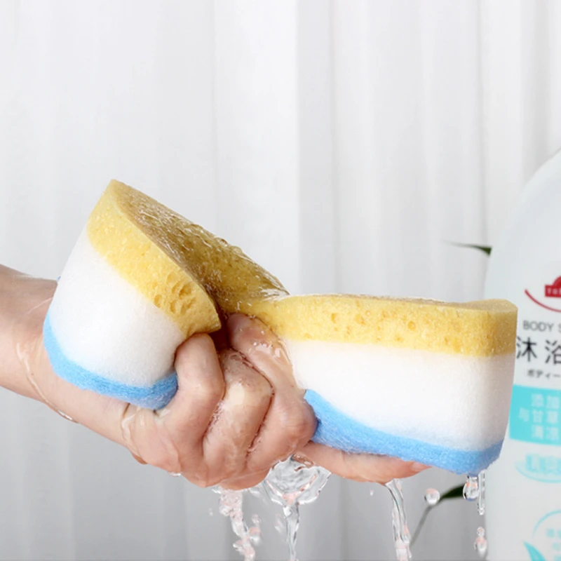 Natural Sponge Bath Towel Simplicity Household Bathroom Products Maternity Baby Strong Rub Mud Bath Towel Honeycomb Sponge Wipe 4