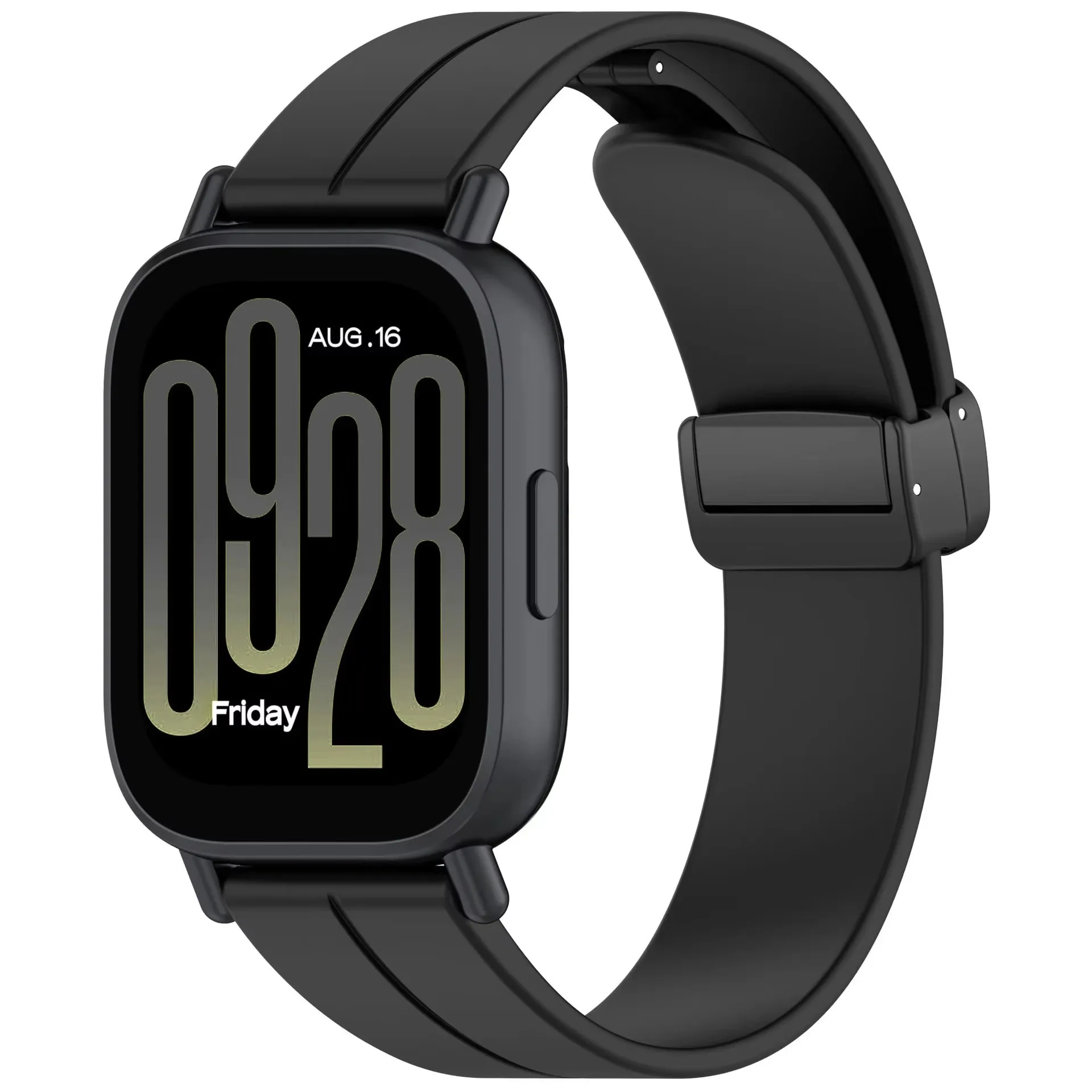 Silicone Magnetic Buckle Strap with 20mm 22mm Adjustable Band