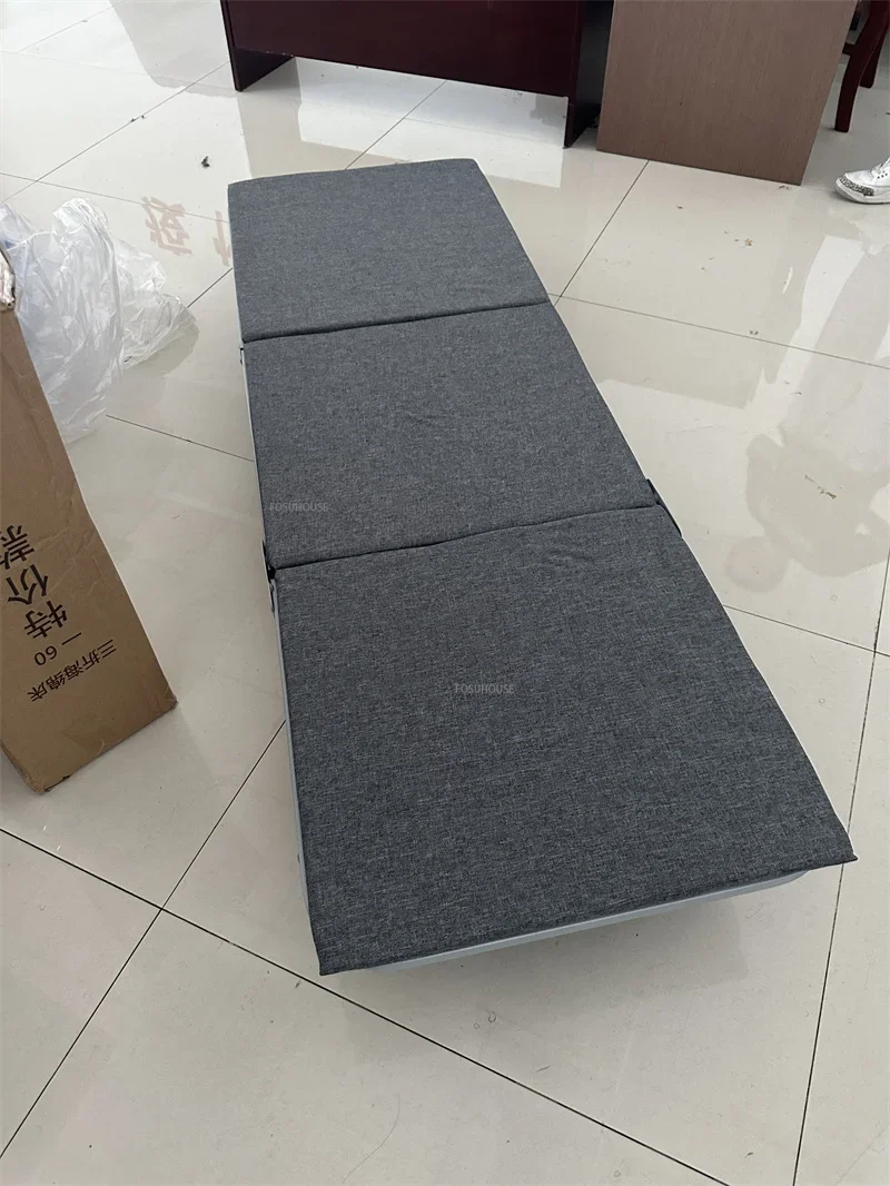 Description Picture 4 of itemMobile Folding Beds Office Adults Single Lunch Break Bed Home Simple Foldable Bedroom Bed Accompanying Hardboard Portable Bed Z