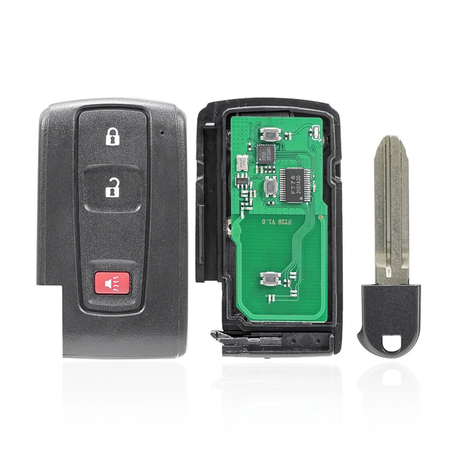 KeyGuardz Silicone Remote Cover For Toyota Prius 2004-2009 – Fits MOZB31TG/MOZB31EG Key Fob Shell
