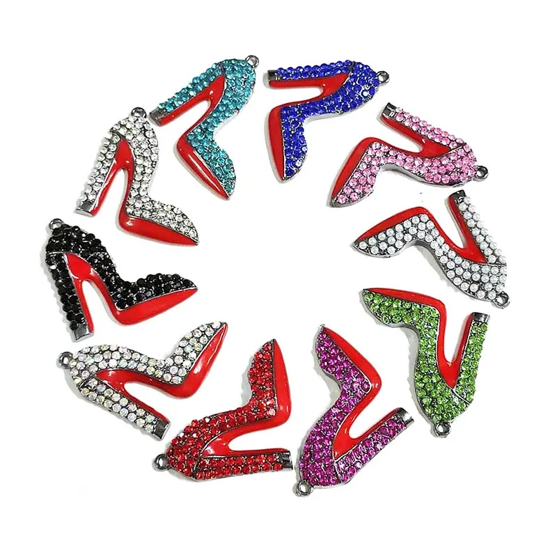 10pcs High Heel Shoe Charms Fit For DIY Jewelry Making S0001-S0004