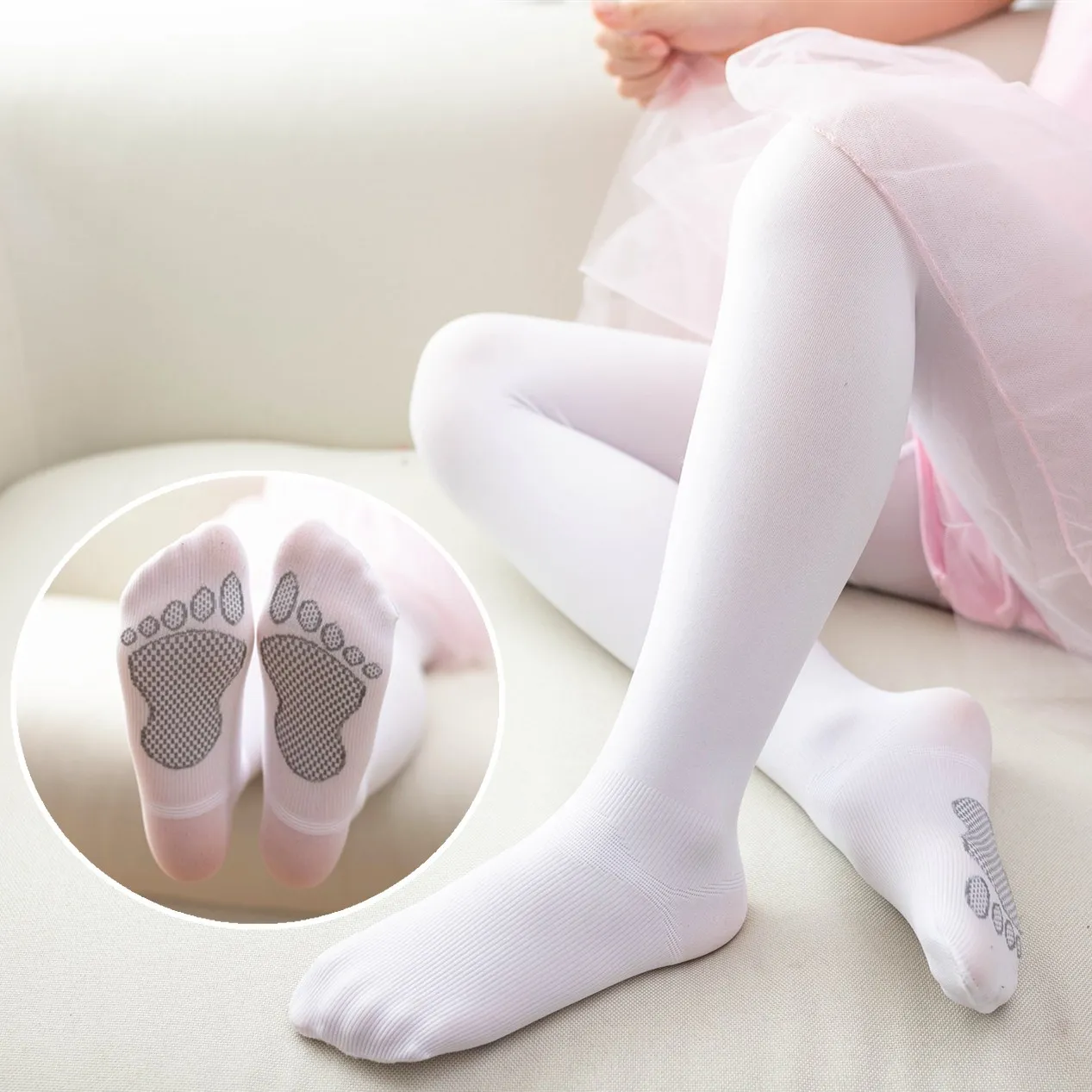 

Summer girls dance socks spring and autumn non-slip velvet bottoming socks pantyhose