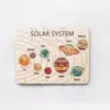 Wooden Solar System Puzzle Wooden Planet Learning Game for Kids Ages 3-5 4