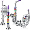 Classical Clarinet Trumpet Saxophone Imitation Musical Instrument Toys Boys Girl Early Education Learning Tool for Kids Children 1