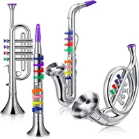 Classical Clarinet Trumpet Saxophone Imitation Musical Instrument Toys Boys Girl Early Education Learning Tool for Kids Children 1