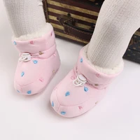 Plush Warm Kids Snow Boots Baby Boy Girl Shoes Cotton Shoes First Walkers Non-slip Infant Boot 0-18months 3