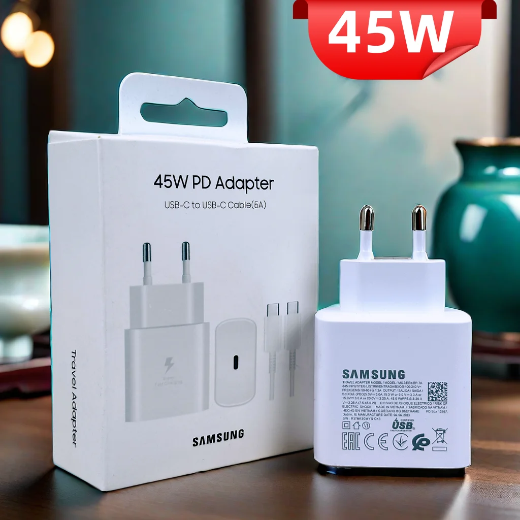 45W Super Fast Charger with USB-C PD Cable