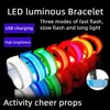 LED Light Luminous Night Running Armband Bracelet Night Reflective Safety Belt Sports Arm Band Cycling Concert Roller Light 2