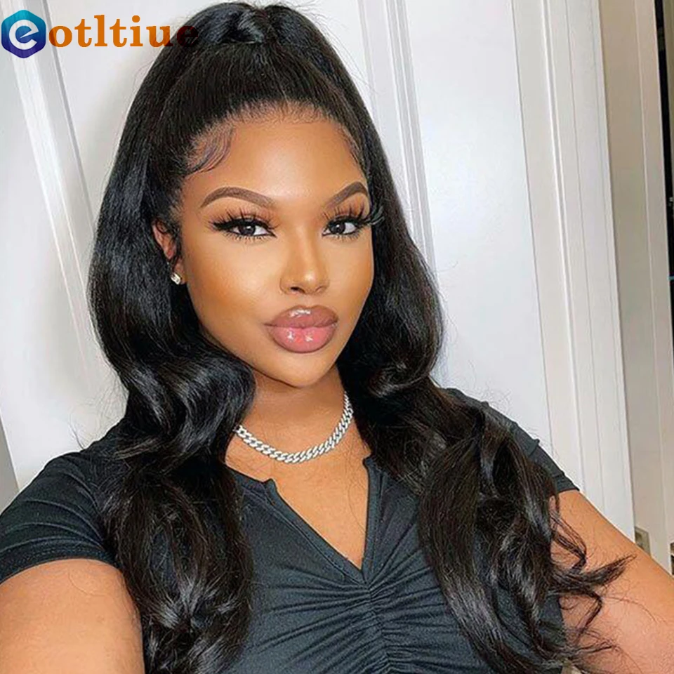Human Hair Extensions Body Wave Human Hair Drawstring Ponytail Clip In Brazilian Remy Hair Ponytail Natural Color Heat Resistant Pony Tail For Women