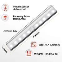 LED Light 9cm/19cm PIR Motion Sensor Closet Cabinet Corridor NIGHT Lights Wireless Night Lamp Kitchen Stair Lighting Luminaria 2
