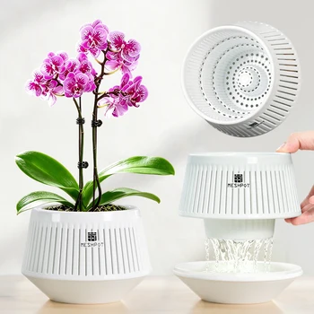 Mesh Orchid Pot with Drainage Holes 2