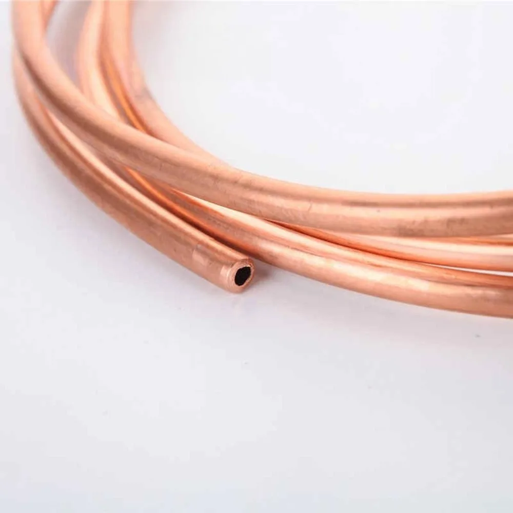 T2 보라색 구리 튜브 OD 0.16-28mm 에어컨용 연질 모세관 구리 파이프 중공 원형 튜브 2/3/4/5/8/10/12mm
