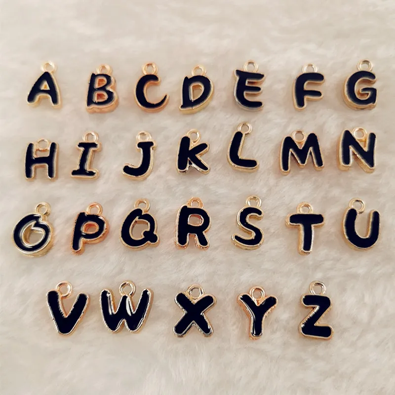 Charm enamel A-Z letters European and American cocktail grape wine bottle opener wine glass grape Keychain Bar