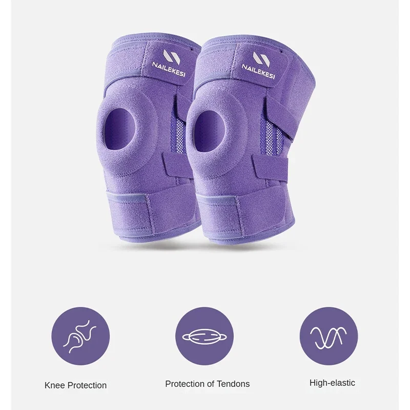 Adjustable 1PCS Elastic Knee Support Basketball Soccer Brace Kneepad Fitness Running Cycling Adjustable Patella Knee Protection