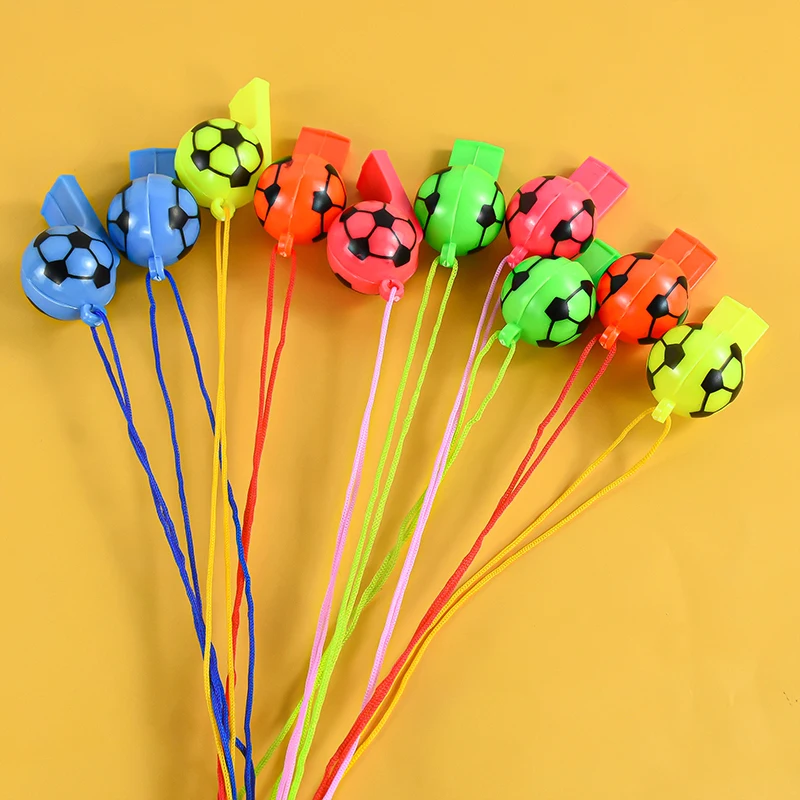 Description Picture 6 of item10/20Pcs Soccer Party Gifts Whistles Noise Maker Toy Kids Sports Football Theme Birthday Party Favors Pinata Goodie Bag Filler