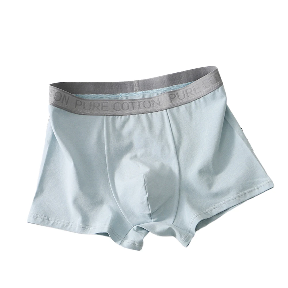 

Men Sexy Convex Pouch Boxer Briefs Cotton Skin-friendly Soft Shorts Breathable Underpants Loose Casual Daily Panties Underwear