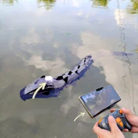 RC Boats New Pattern Remote Control Python Snake with High Definition Camera Wireless Real-time Filming and Recording Water Boat 1