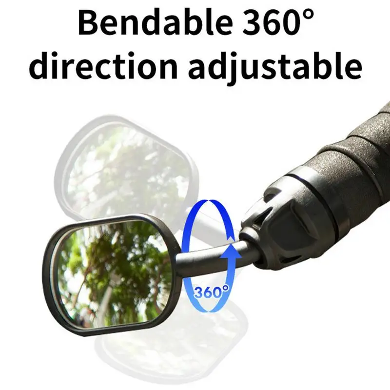 Bicycles Rearview Mirrors For Handlebars 360 Degree Adjustment Bikes Side Mirrors Bikes Mirrors For Handlebars Bikes Rear View