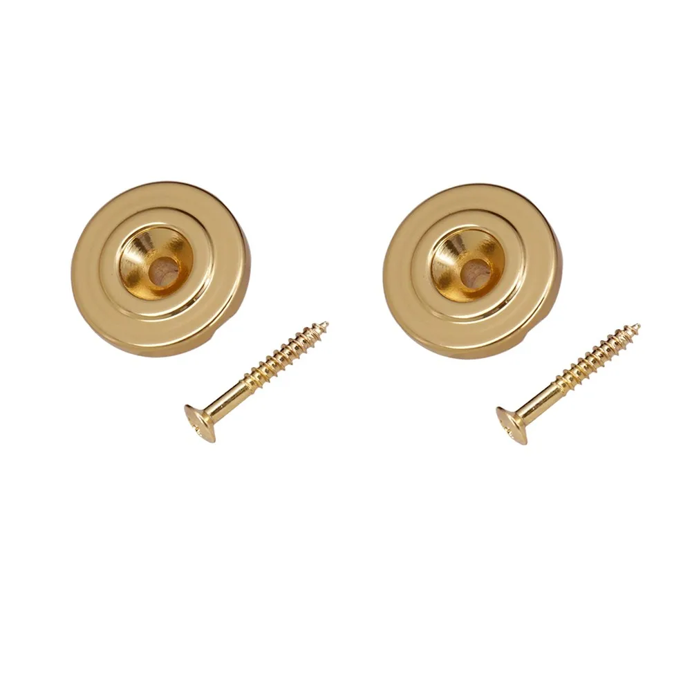 2X E-Bass String Trees Retainer Guide Guide Chrom Silber Gold mit Schrauben für E-Bass Hält genaue Tuning – Detail 10