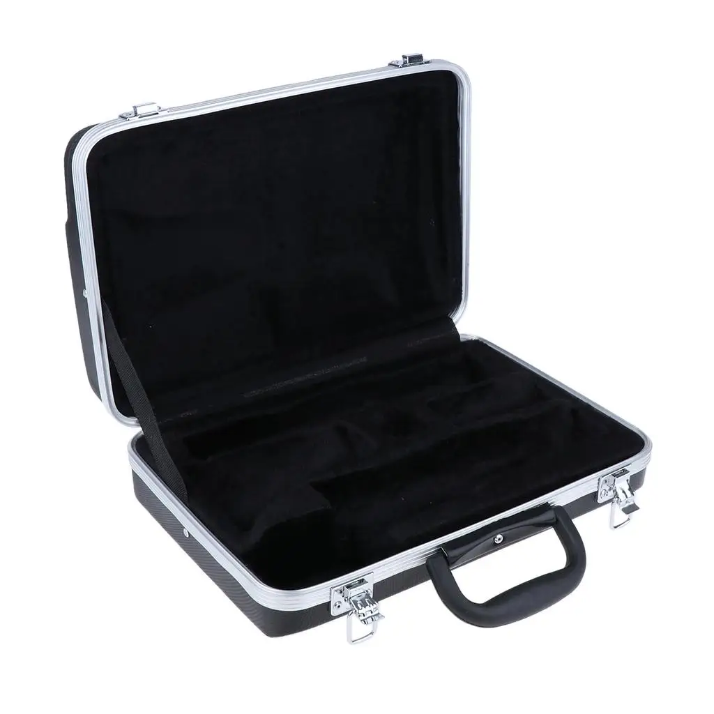 Clarinet Carrying Suitcase Box ABS Material Suspension Padding Accessories Bag for Music Instrument Storage
