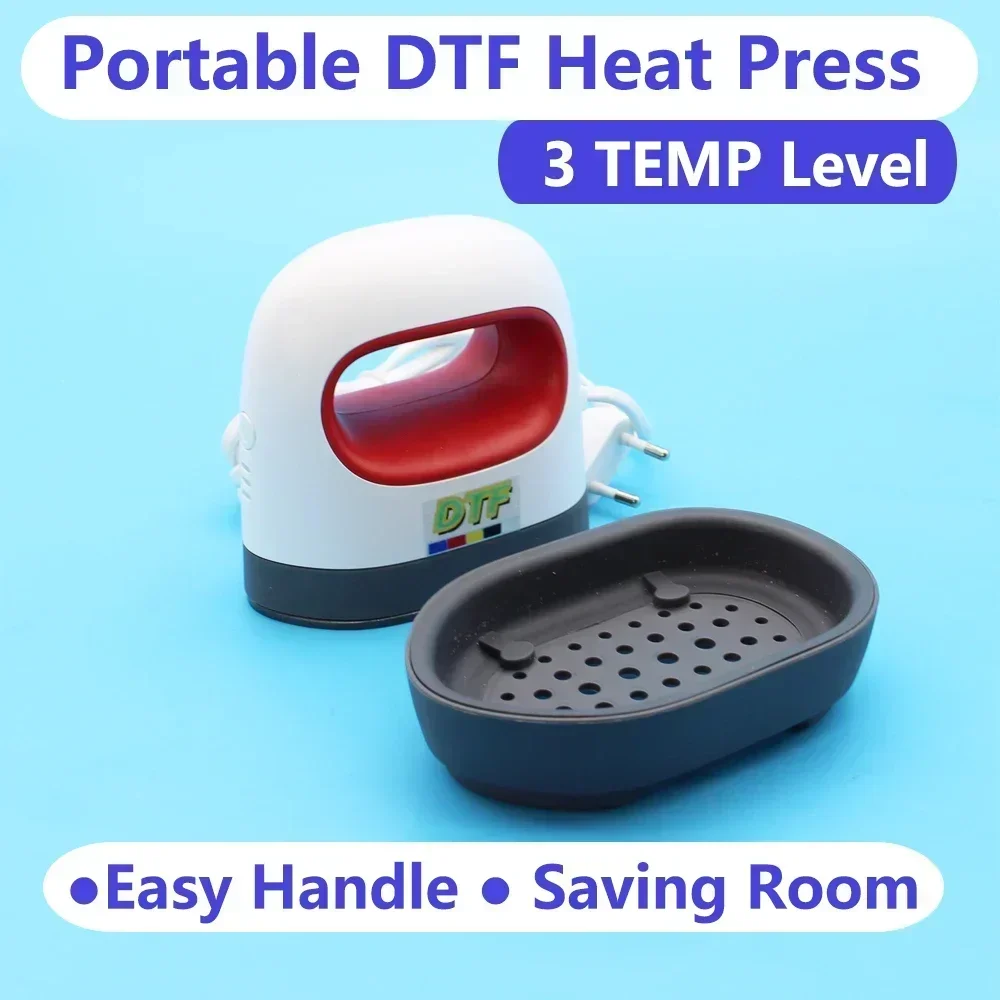 Mini Dtf Heat Thermal Press Iron Machine TShirt Printing Heating for Direct To Film Print Mini Heater Heating Plates for Dtf Kit