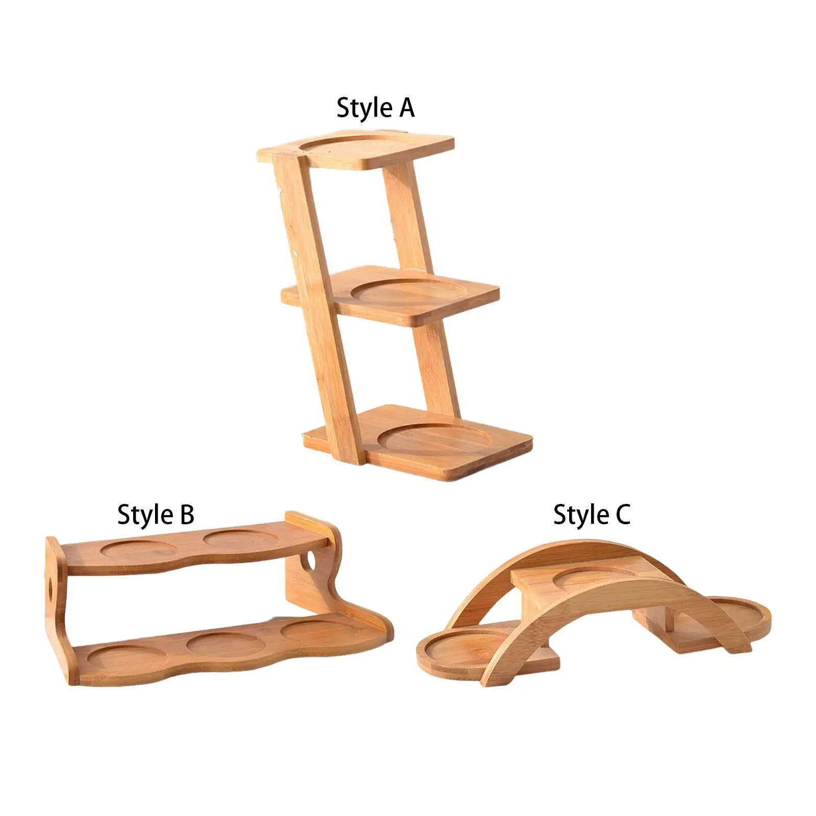 

Tiered Flowerpot Stand Storage Organizer Multifunctional Planter Organizer Shelf Holder Flower Shelf Wood for Office Lawn Garden