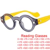 Fashion Retro Round Anti Blue Light Reading Glasses Women New Office Computer Goggles Finished Small Frame Prescription Eyewear 1