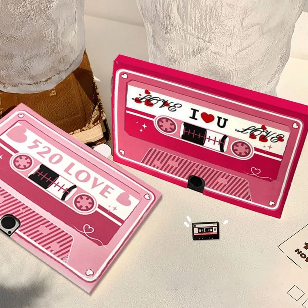 Creative Cassette Romantic Recording Card DIY Video Voice Recording Card 60 Seconds Audio Greeting Cards Audio Guest